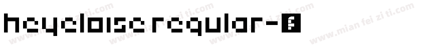 heyeloise regular字体转换